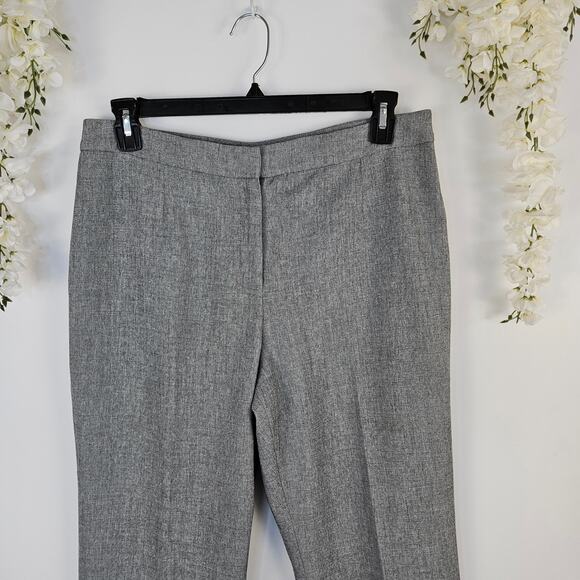 Kasper Gray Kate Classic Fit Dress Pant Size 10 Lined Career Trouser Office Work - Picture 4 of 12